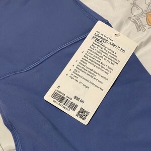 Lululemon Athletica Blue Align HR Crop Leggings